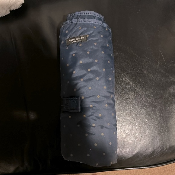 Kate Spade Kate Baby diaper bag, medium. Silver shimmer and navy. Great shape! - Picture 5 of 5